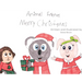 Animal Friends Merry Christmas