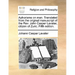 Aphorisms on Man. Translated from the Original Manuscript of the REV. John Casper Lavater, Citizen of Zuric. Fifth Edition.