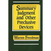 Summary Judgment and Other Preclusive Devices