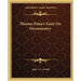 Thomas Paine's Essay On Freemasonry