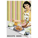 Recipe book: Vintage Cookbook template Recipe Cards