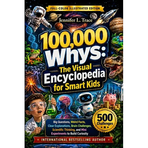 100,000 Whys for Smart Kids: The Visual Encyclopedia for Smart & Curious Kids - Big Questions, Weird Facts, Clear Explanations, 500 Brain Challenges,