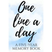 One Line a Day: A Five-Year Memory Book