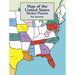 Map of the United States Sticker Picture