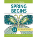 Spring Begins: Coloring Book for Adults