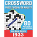 You Were Born In 1933: Crossword Puzzle Book For Adults: 80 Large Print Unique Crossword Logic And Challenging Brain Game Puzzles Book With S