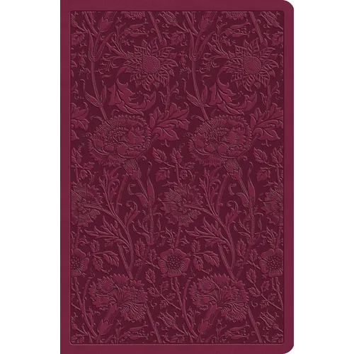 ESV Value Compact Bible (Trutone, Raspberry, Floral Design)
