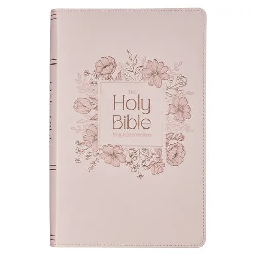 KJV Bible Giant Print Standard-Size Faux Leather, Pink