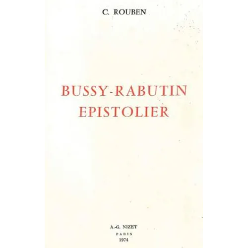 Bussy-Rabutin Epistolier