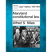 Maryland constitutional law.