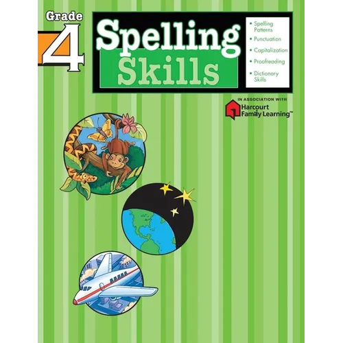 Spelling Skills: Grade 4 (Flash Kids Harcourt Family Learning)