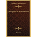 On Regimen In Acute Diseases