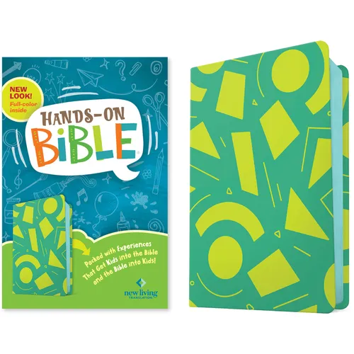 NLT Hands-On Bible, Third Edition (Leatherlike, Green Lines and Shapes)