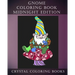Gnome Coloring Book Midnight Edition: 30 Gnome Stress Relief Coloring Pages With A Black Background. Gnome Fun Patterned Coloring Book For Grown ups.