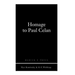Homage to Paul Celan