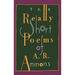 The Really Short Poems of A. R. Ammons