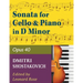 Shostakovich Sonata in d minor--opus 40 for cello and piano