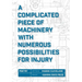 A Complicated Piece of Machinery With Numerous Possibilities for Injury