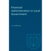 Financial Administration in Local Government