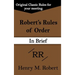 Robert's Rules of Order (in Brief)