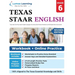 Grade 6 English Language Arts Literacy (ELA) Practice Workbook and Full-length Online Assessments: STAAR Study Guide