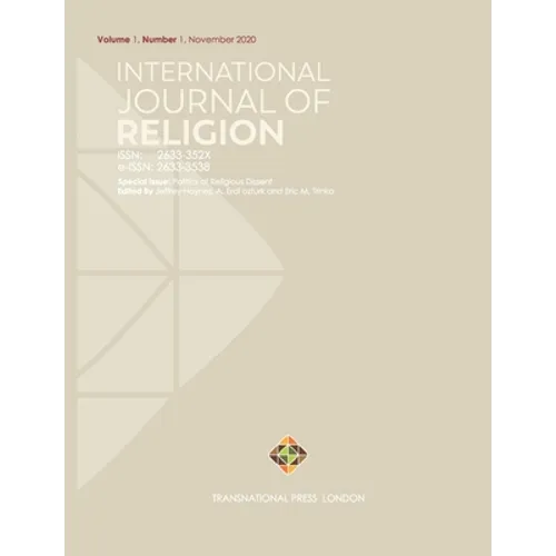 International Journal of Religion: Volume 1, Number 1 - November 2020