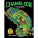 Chameleon and Iguana Coloring Book for Adults: Animals on Beautiful Black Pages for Stress Relieving Unique Design