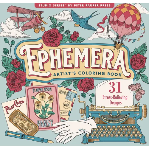 Ephemera Adult Coloring Book (31 One-Sided Designs on Thick Paper)