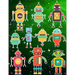 Robots Sticker Album For Boys: 100 Plus Pages For PERMANENT Sticker Collection, Activity Book For Boys - 8.5 by 11