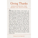 Giving Thanks: Rediscovering the Heart of Gratitude