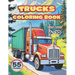 Trucks. Coloring Book for Kids Ages 4-10: 55 Big Vehicle Designs to Color and Have Fan. Different Levels of Detail and More