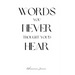 Words You Never Thought You'd Hear