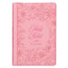 KJV Bible Thinline Large Print (Faux Leather, Pink W/Zipper)