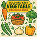 Bold & Easy Vegetable Coloring Book: Fun & Relaxing Stress Relief Coloring