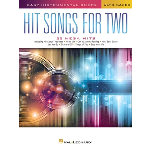 Hit Songs for Two Alto Saxophones: Easy Instrumental Duets