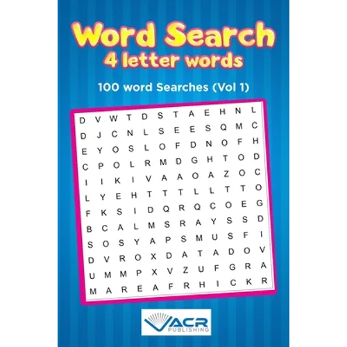 Word Search 4 letter Words: 100 Word Searches