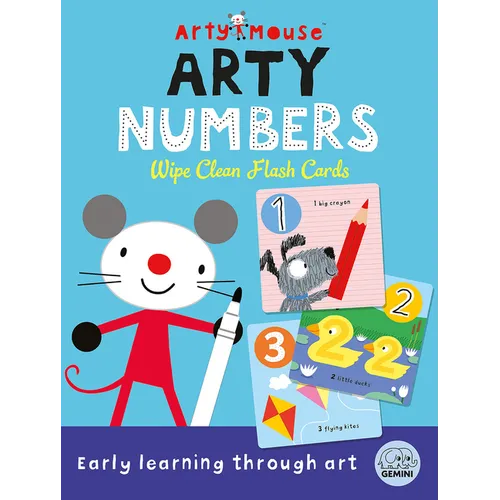 Arty Mouse Numbers Wipe Clean Flash Cards: Number and Counting Practice for Preschool and Early Learners