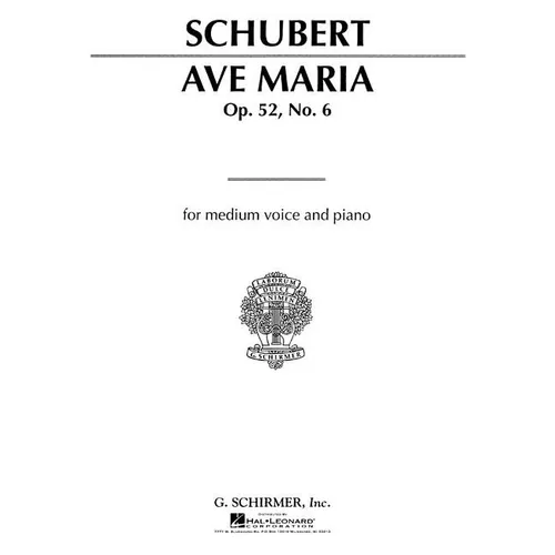 Ave Maria: Medium Voice in A-Flat