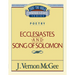 Thru the Bible Vol. 21: Poetry (Ecclesiastes/Song of Solomon): 21