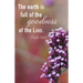 General Worship Bulletin: Earth Is Full (Package of 100): Psalm 33:5 (Kjv)