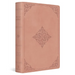 ESV Giant Print Value Personal Size Bible (Trutone, Blush Rose, Fleur-De-Lis Design)