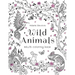 Wild Animals: Adult coloring book: 30 Original Coloring Pages of animals, birds, fish and a lot of wonderful flowers for Stress Relief.