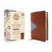 NIV Application Bible, Personal Size, Leathersoft, Brown/Blue, Red Letter, Indexed, Comfort Print: Bringing the Ancient Message of the Bible Into Your