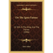 On The Ignis Fatuus: Or Will-O-The-Wisp, And The Fairies (1846)