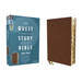 Niv, Quest Study Bible, Large Print, Leathersoft, Brown, Thumb Indexed, Comfort Print: The Only Q and A Study Bible