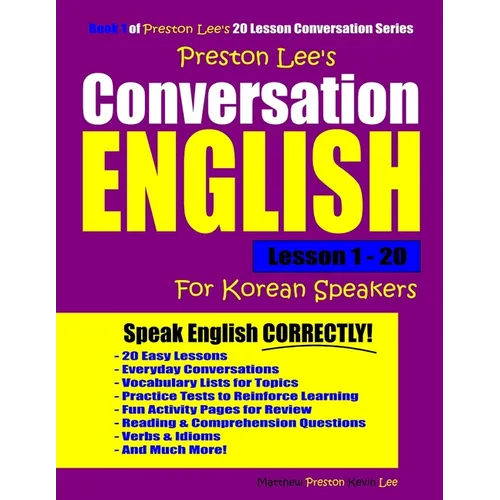 Preston Lee's Conversation English For Korean Speakers Lesson 1 - 20