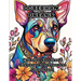 Doberman Dreams: Coloring the Floral Elegance of Doberman Pinschers