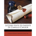 Lettere Edite Ed Inedite Di Camillo Cavour