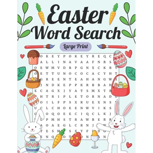 Large Print Easter Word Search: Easter Word Find Puzzle Activity Book, Perfect Vacation Gift