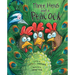 Three Hens and a Peacock